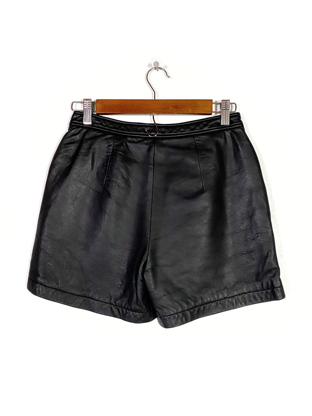 BLK DNM Leather Shorts - Picture 3 of 6